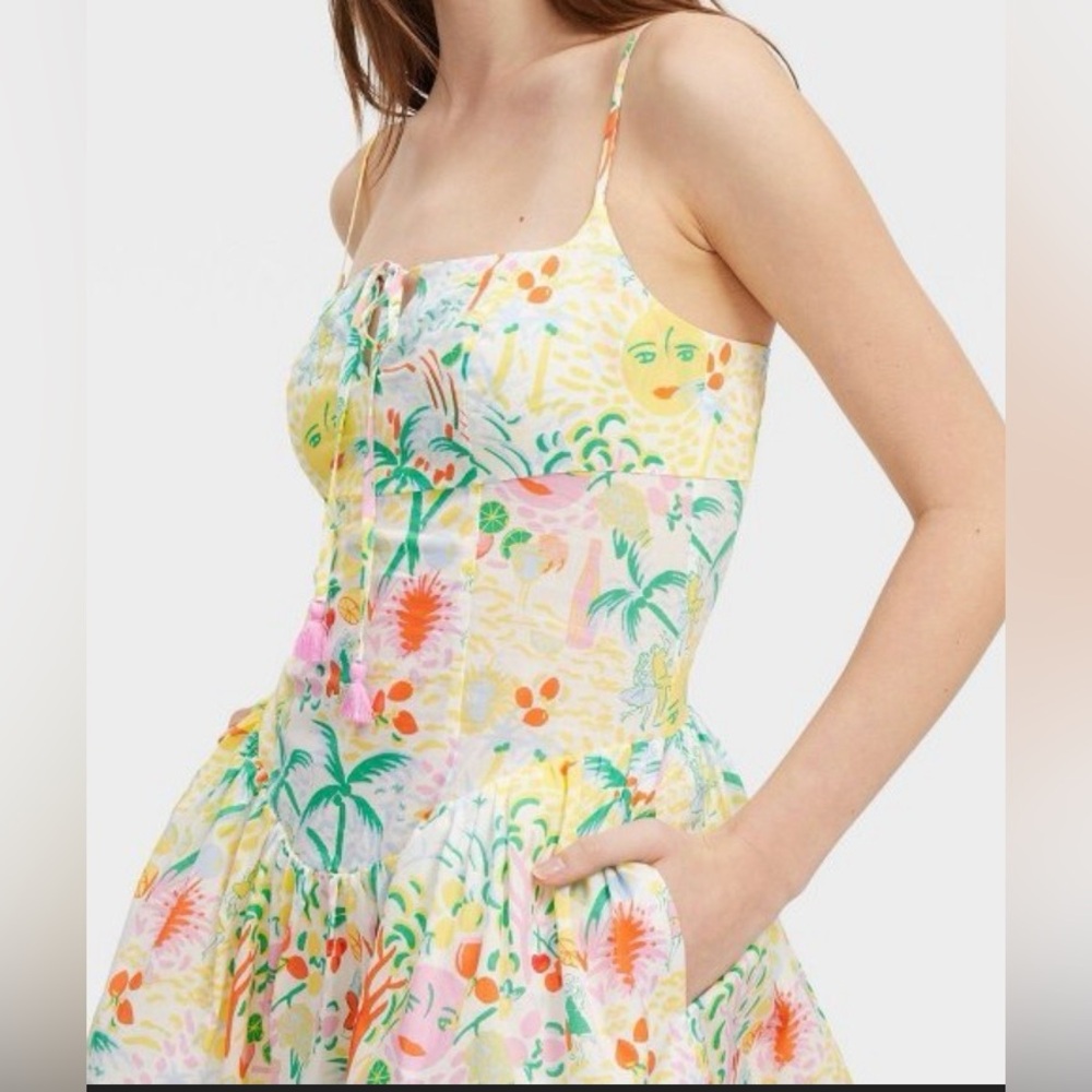 Roller Rabbit × Target Women's Vacation Drop Waist Mini Dress - Picture 4 of 9